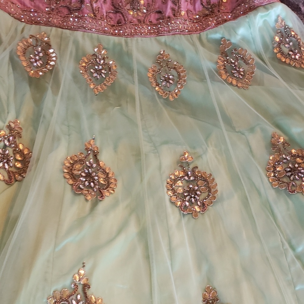 Pakistani Indian Bridal/wedding party dress size Large - Picture 7 of 10